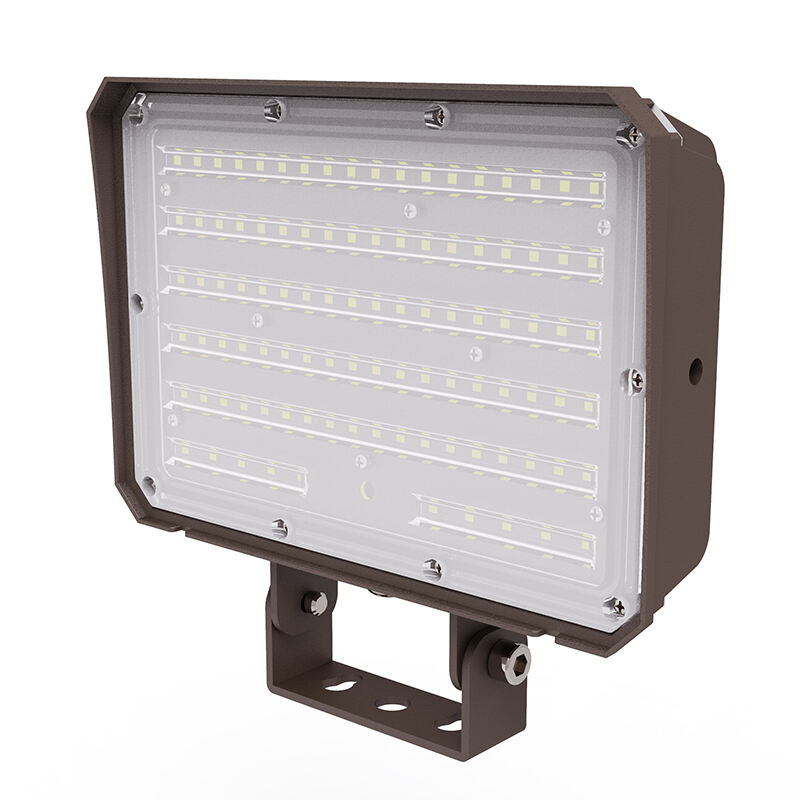 80W 100W LED Flood Light with Photocell Yoke Bracket