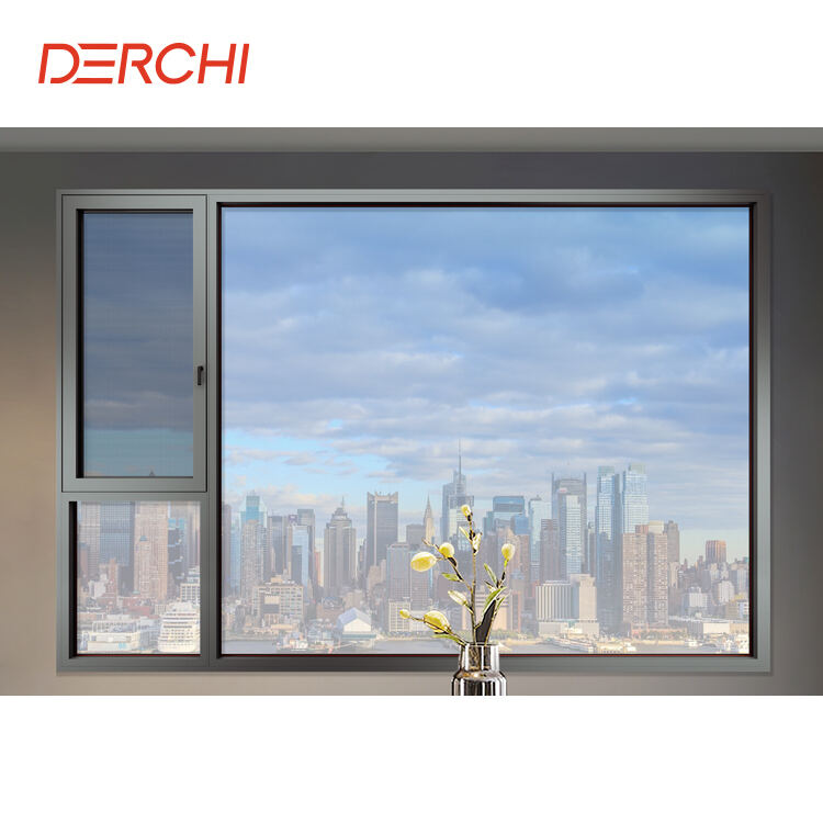 E6N Series High Impact Thermal Break Aluminum Casement Window no ka papahana hale