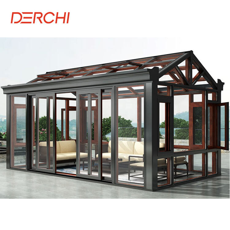 Conservatori 4 Season Free Stantes Aluminium Sunroom / Domus vitreae