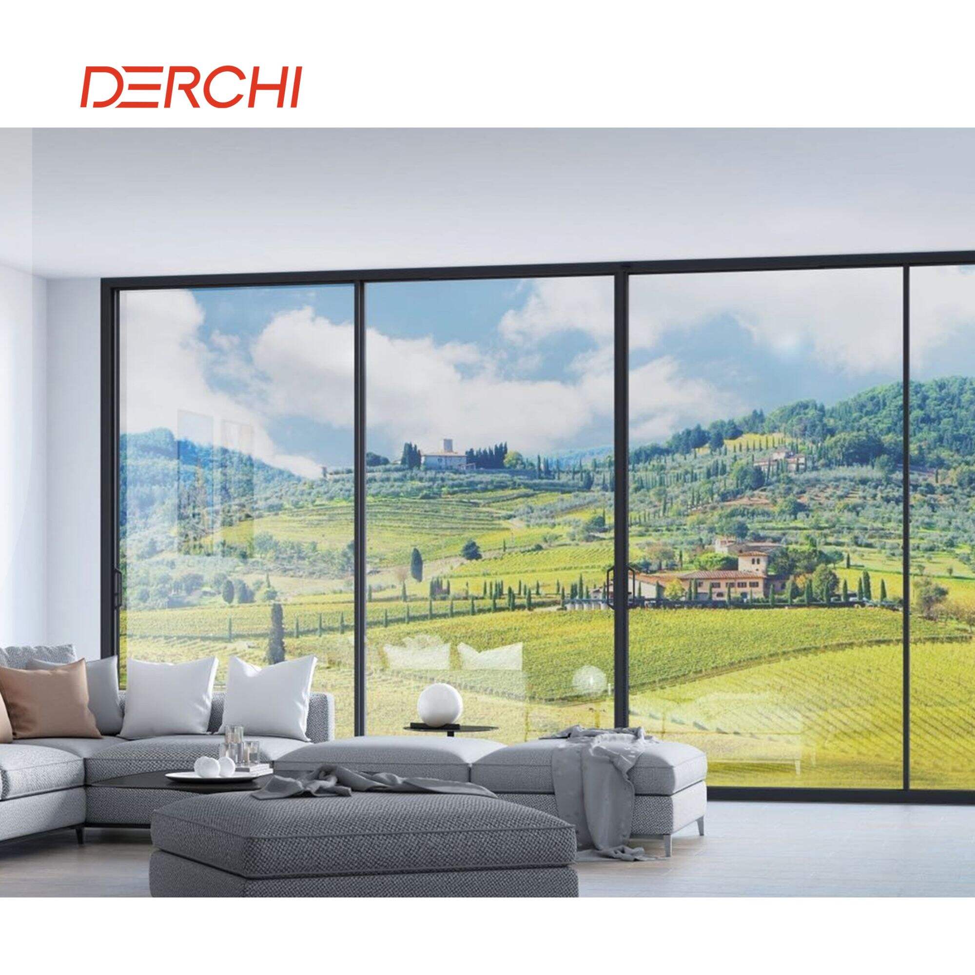 10 Series Interior Aluminum Glass Sliding Door