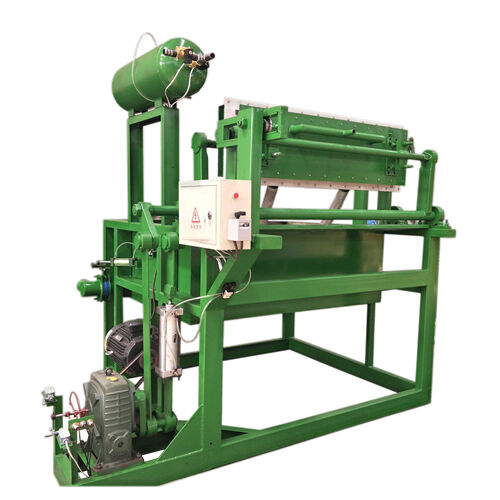 Reliable and durable machine for large scale egg tray production.