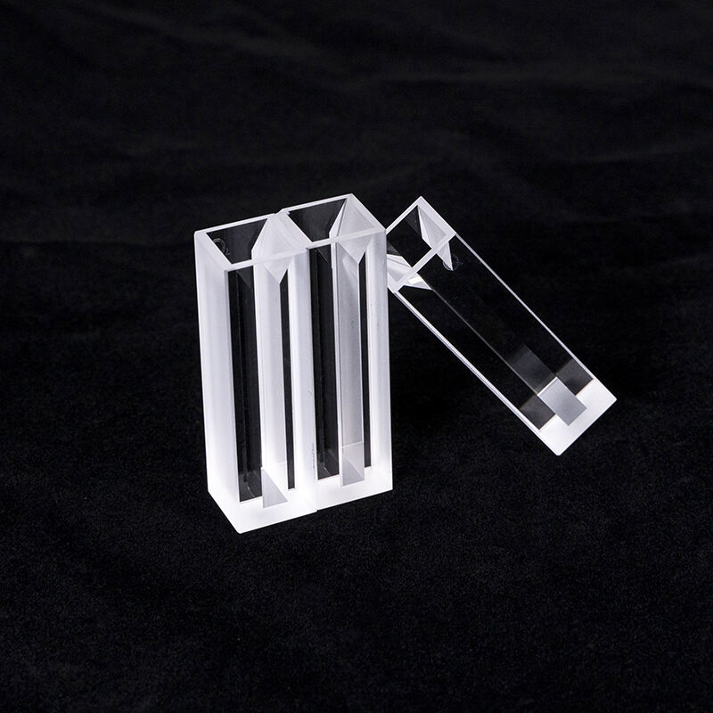 Quartz Micro Cuvette With Frosted Wall And Lid