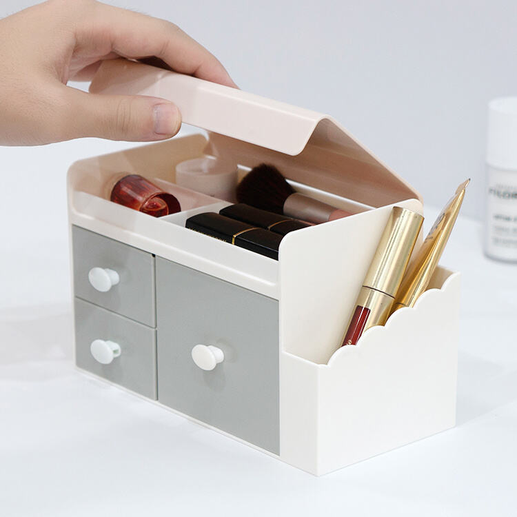 Transform your morning routine with a sleek and stylish cosmetic drawer organizer.