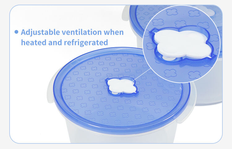 ITEM NO.5028 Set 3 Piece Bpa Free Portable Airtight Round Plastic Food Storage Container Microwavable Keeping Fresh Box Set details