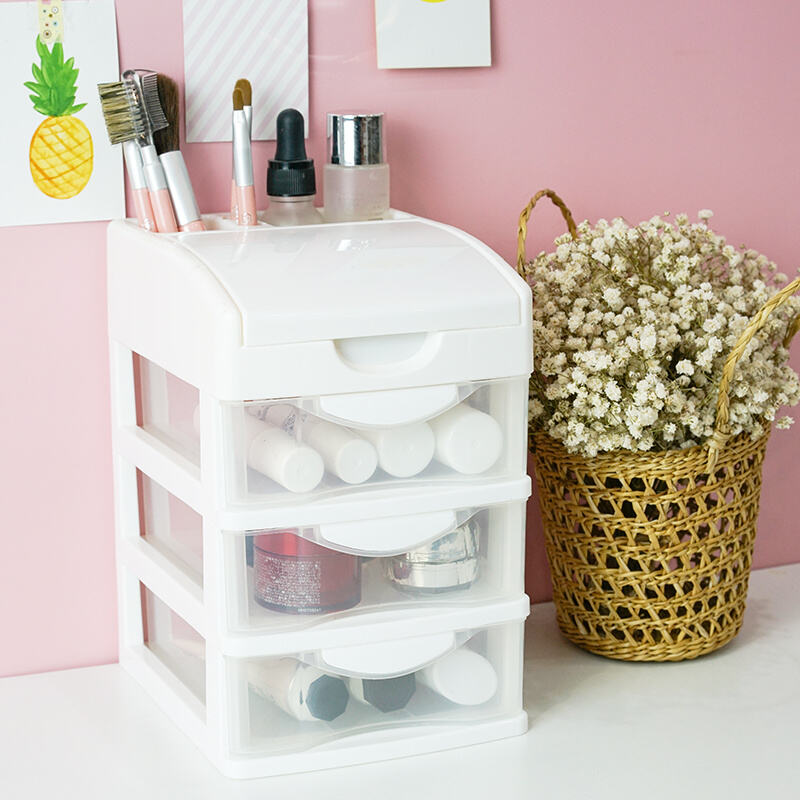 Say Goodbye to Cluttered Dressers with a Portable Cosmetic Box Organizer