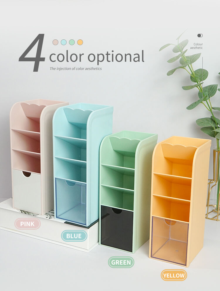 ITEM NO.5011 Wholesale Factory Desk Storage Organizers Accessories Office Organizer Desktop Pen Display Pencil Pot Marker Stationary Holders details