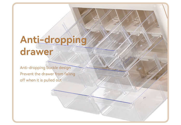 Multipurpose 6-compartment plastic storage organizer drawer for home factory