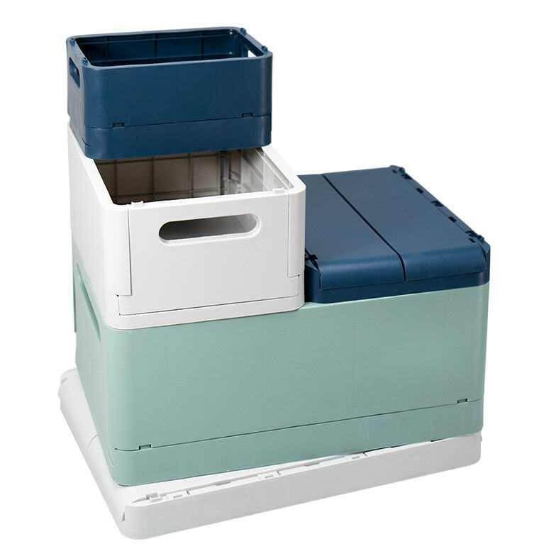 Durable and Portable Collapsible Plastic Storage Bins