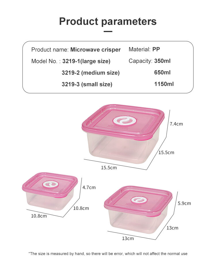 ITEM NO.3219 Factory 3 Piece Set of Eco Friendly Square Plastic Kitchen Refrigerator Airtight Food Crisper Storage Container for Dry or Fresh Foods supplier