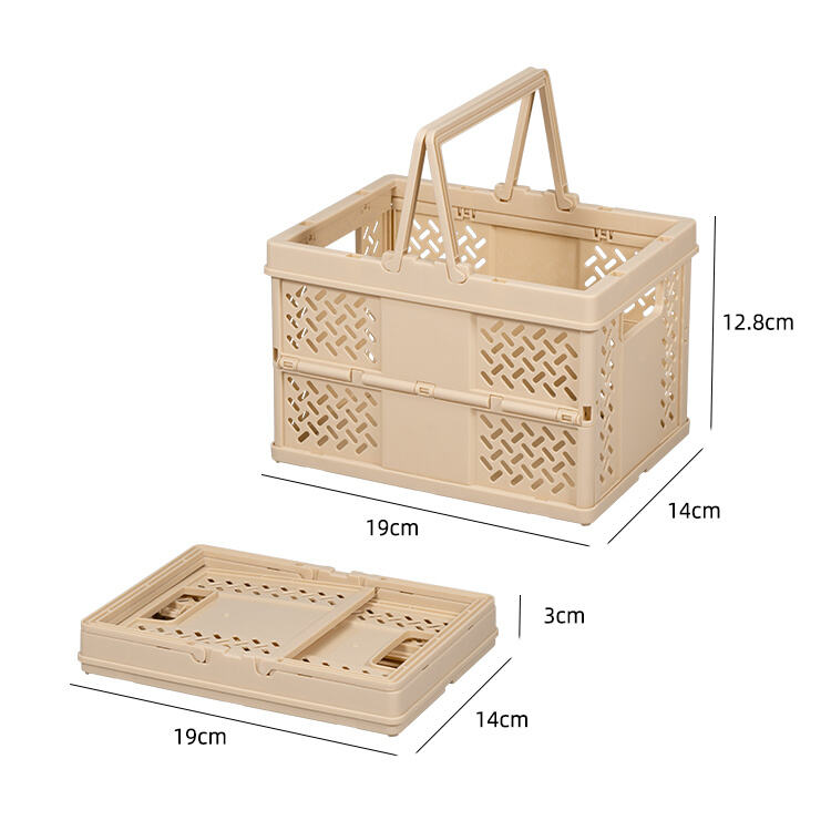 Get Organized on the Go with a Foldable Basket with Handles