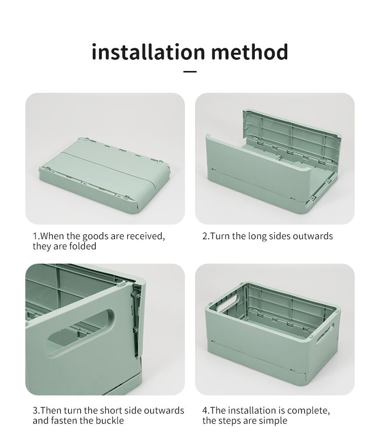 ITEM NO.7012 Wholesale Small Size Plastic PP Foldable Crate Box Portable Stackable Box Collapsible Box For Storage manufacture