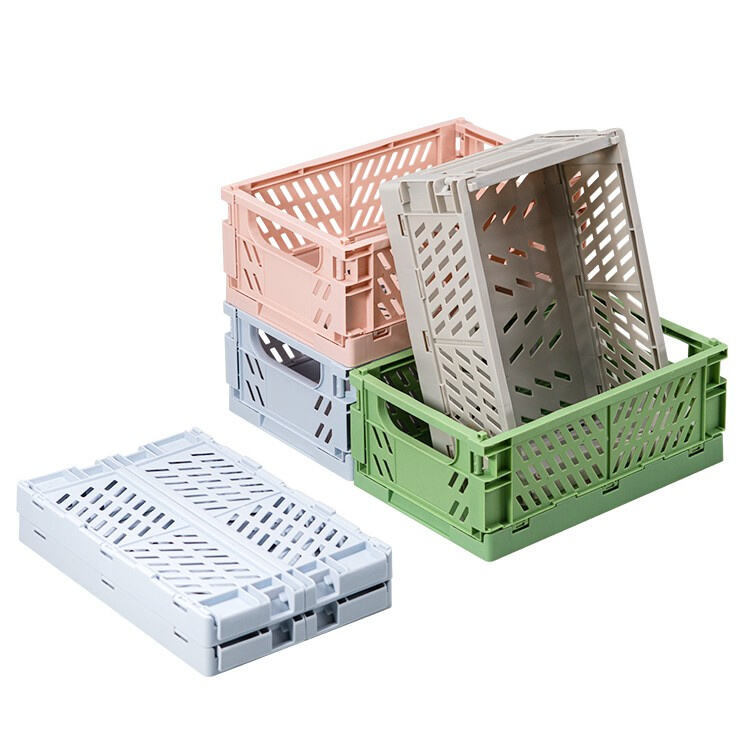 Get organized with a foldable basket that fits any room.