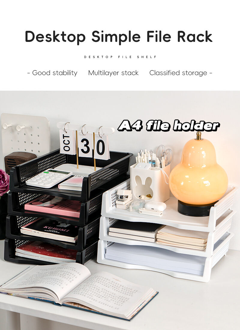 ITEM NO.6812 Stackable Office File Folder A4 Paper Organizer For Desk Desktop manufacture