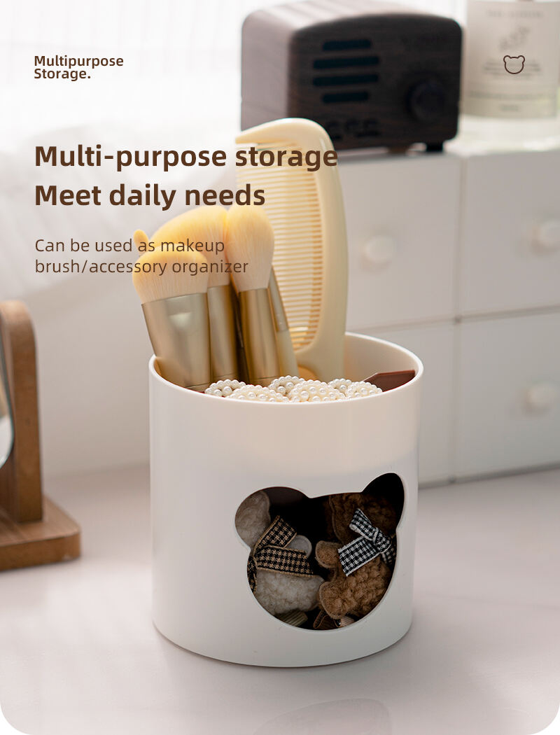 ITEM NO.5025 Factory In Stock Multifunctional Desk Storage Plastic Pen Holder For Office manufacture