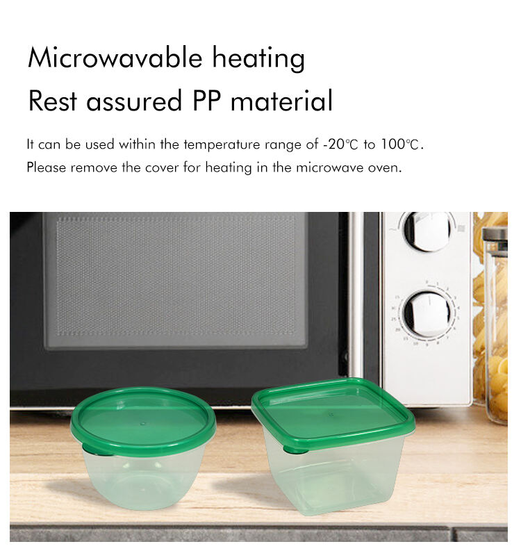 ITEM NO.008 Factory 380ml Microwave Safe Eco Friendly Round Airtight Plastic Food Crisper Storage Container for Home Kitchen Organization supplier