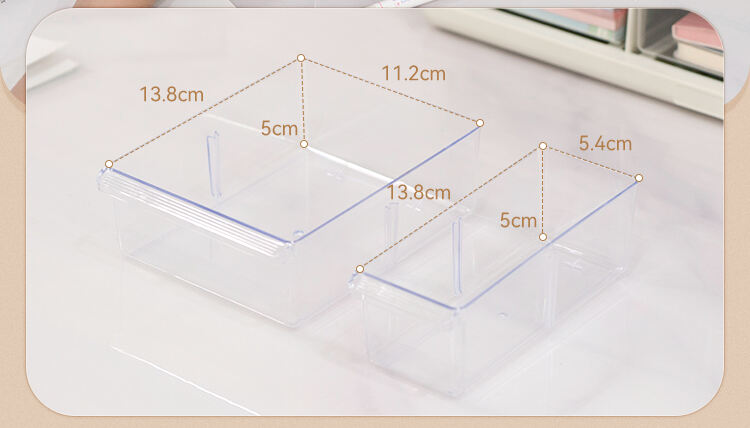 ITEM NO.5012-12 Factory Customized Desktop cosmetics skin care clear plastic box drawer organizer with 12 mini drawers supplier