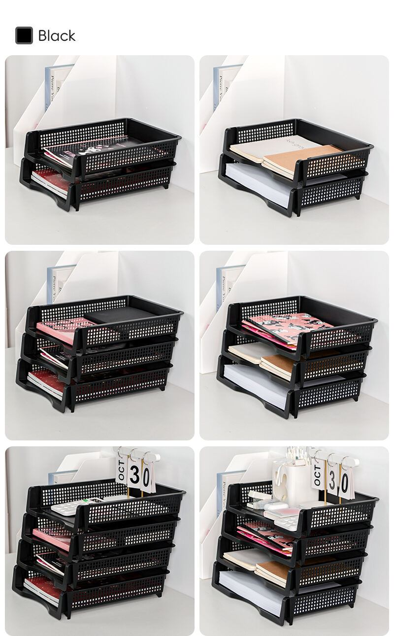 ITEM NO.6812 Stackable Office File Folder A4 Paper Organizer For Desk Desktop manufacture