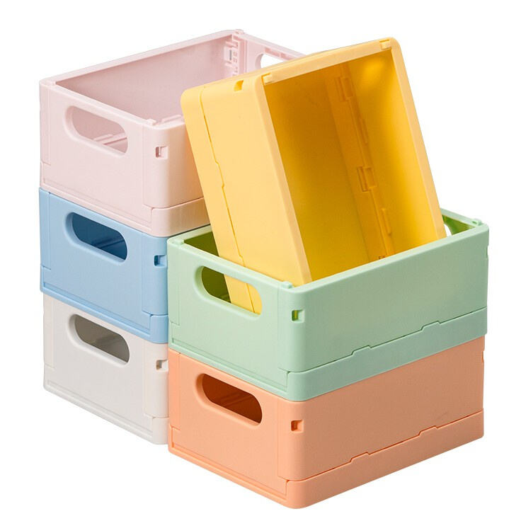 Say Goodbye to Clutter with Stackable Collapsible Crates