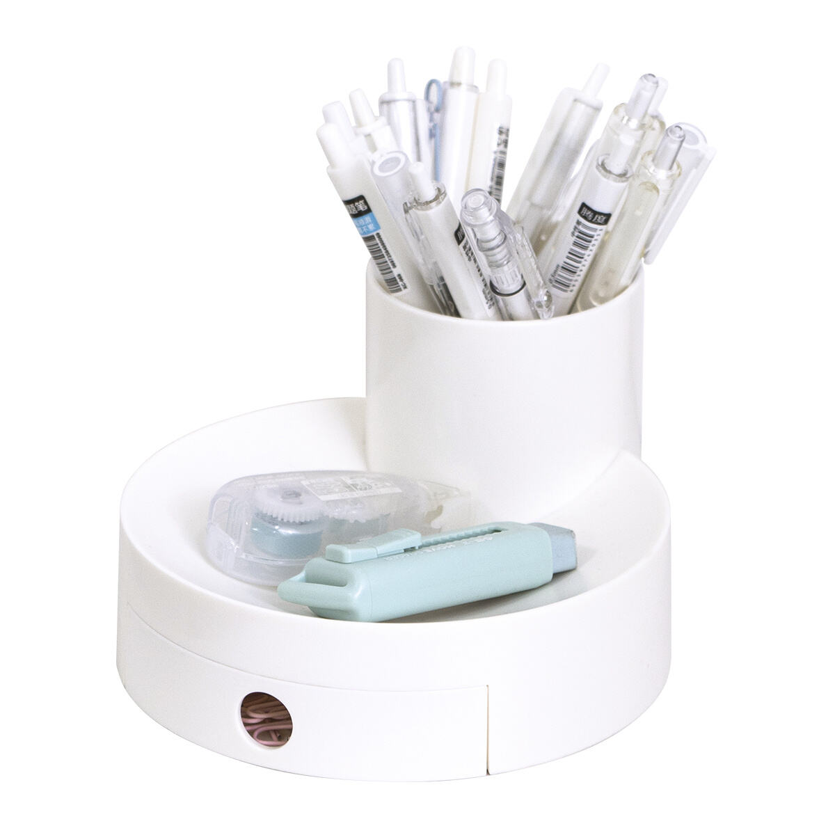Keep Your Desk Clutter-Free with a Durable Plastic Pen Holder