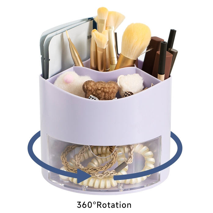 Simplify Your Beauty Routine with a Rotating Makeup Organizer