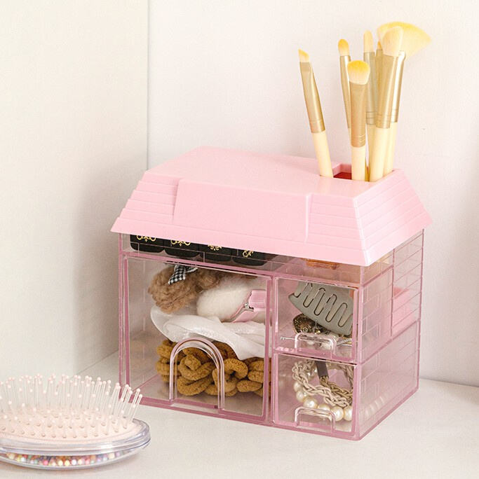 Store your skincare essentials in a tidy and stylish container.