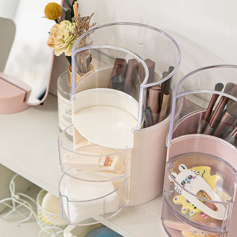 Never Misplace Your Makeup Again with a Rotating Storage Solution