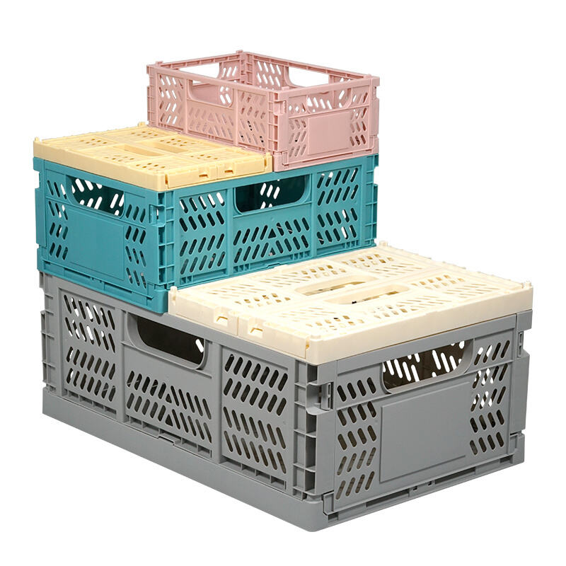 Stay Clutter-free with Convenient Collapsible Plastic Baskets