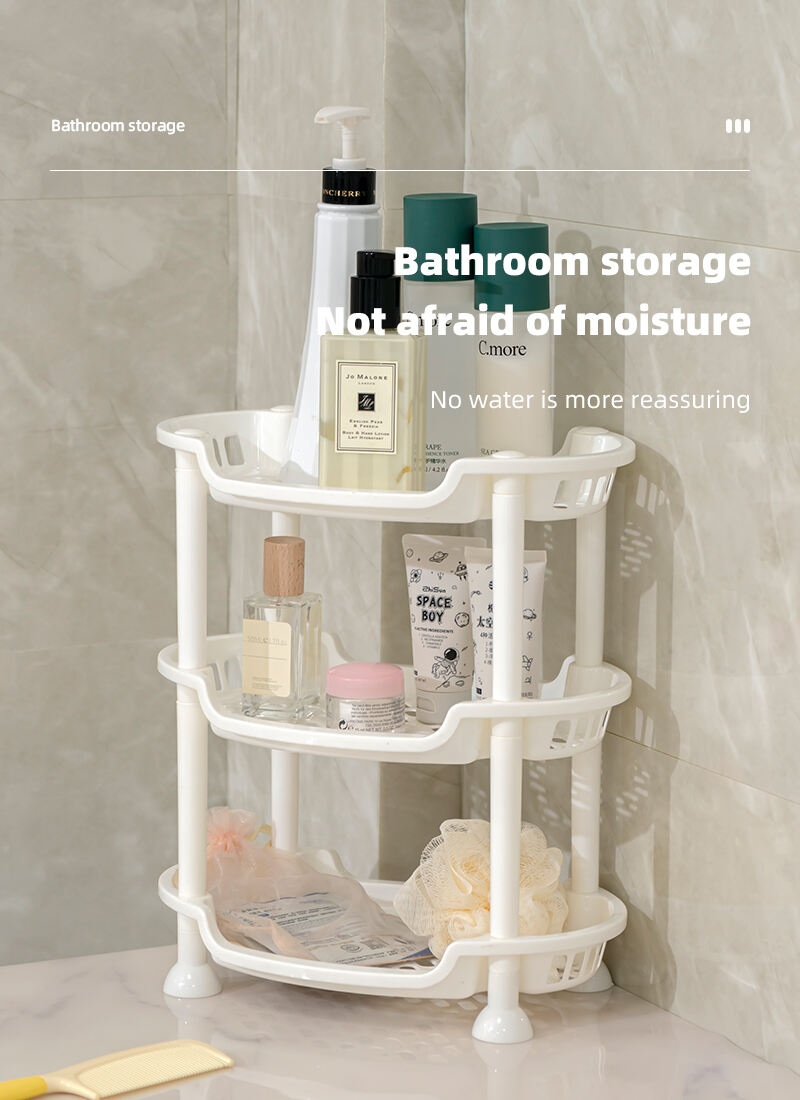 ITEM NO.3205 Wholesale Bathroom Household Multi Layer Kitchen Plastic Storage Organizer Shelf Storage Rack supplier