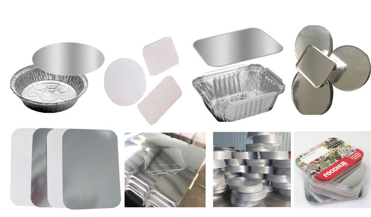 Wholesale cheap fast food packing disposable aluminum foil sealing lids for aluminum foil container factory