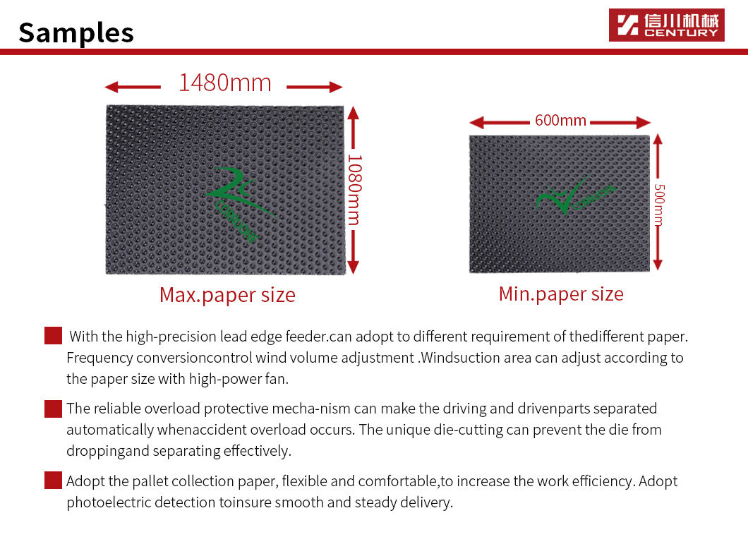 automatic flat bed die cutting machine MWZ1450W box cutting machine and die cutting machine for paper details