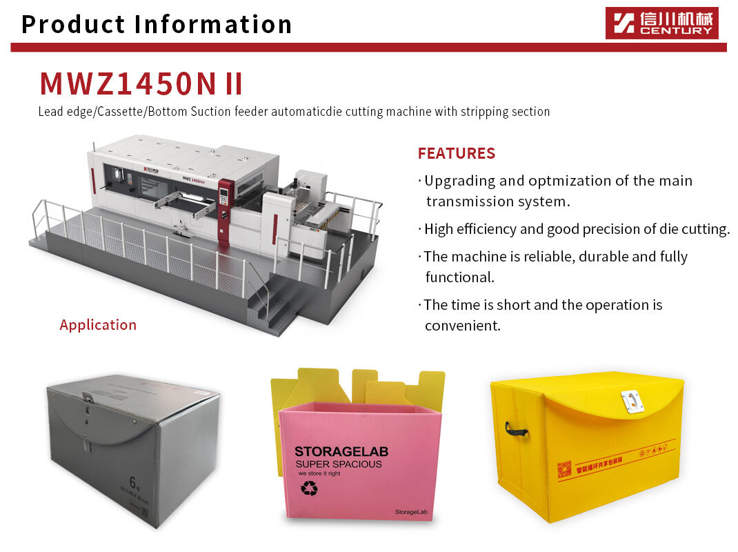 Automatic carton box cutter MWZ1450N2 table top die cutting machine automatic die cutting flat bed corrugated supplier