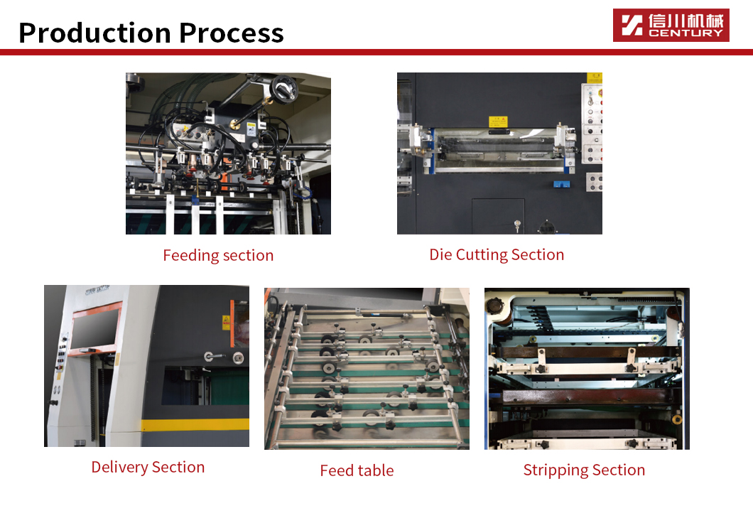 die cutting machine with stripping MZ1050Q auto feeding digital label cutter and automatic die cutting machine with extractor details