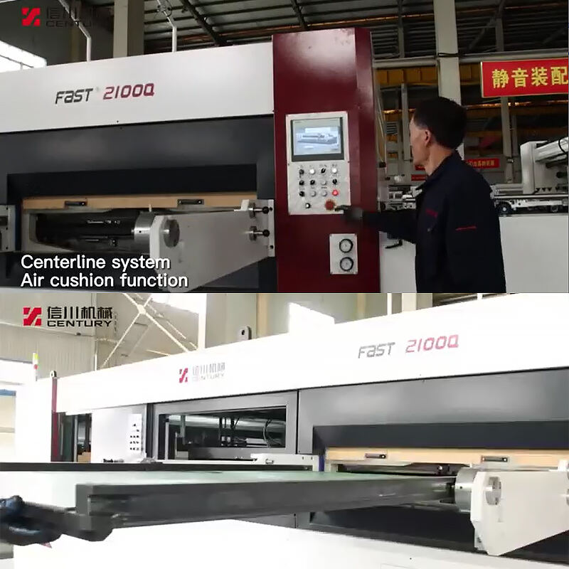 Flat bed die cutting machine MWZ2100Q die cutting machine automatic and carton cutting machine supplier