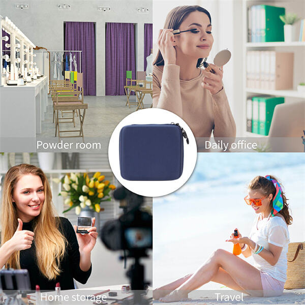 Protege tu maquillaje caro con una elegante y segura bolsa de maquillaje cosmético.