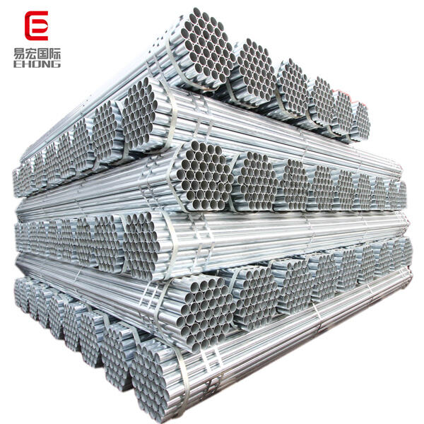 Galvanized round pipe for outdoor and indoor use.