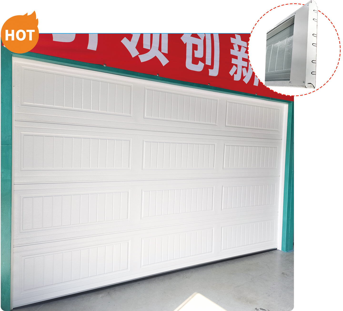 Exterior Aluminum Garage Door Garage Doors For Homes Anti-theft Automatic Garage Door factory