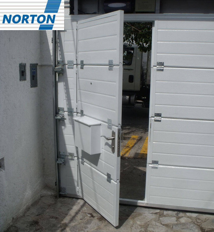 CE Approved Modern Design High Quality Pass through Garage Doors with Small Pass Door manufacture