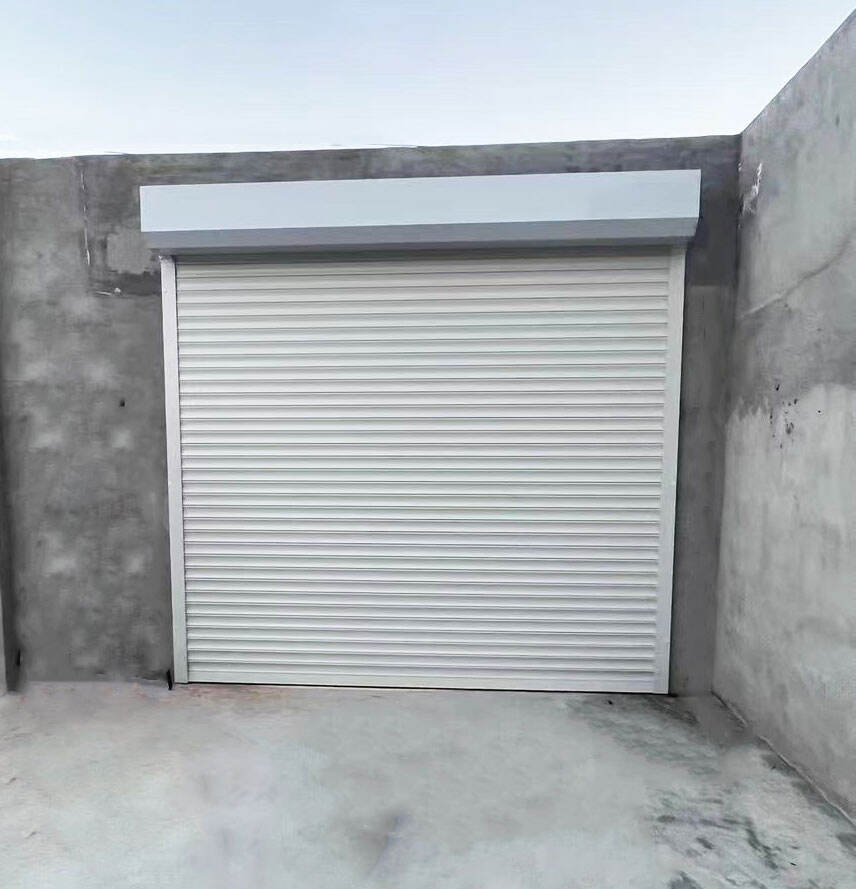 European style aluminum alloy electric roller shutter door factory