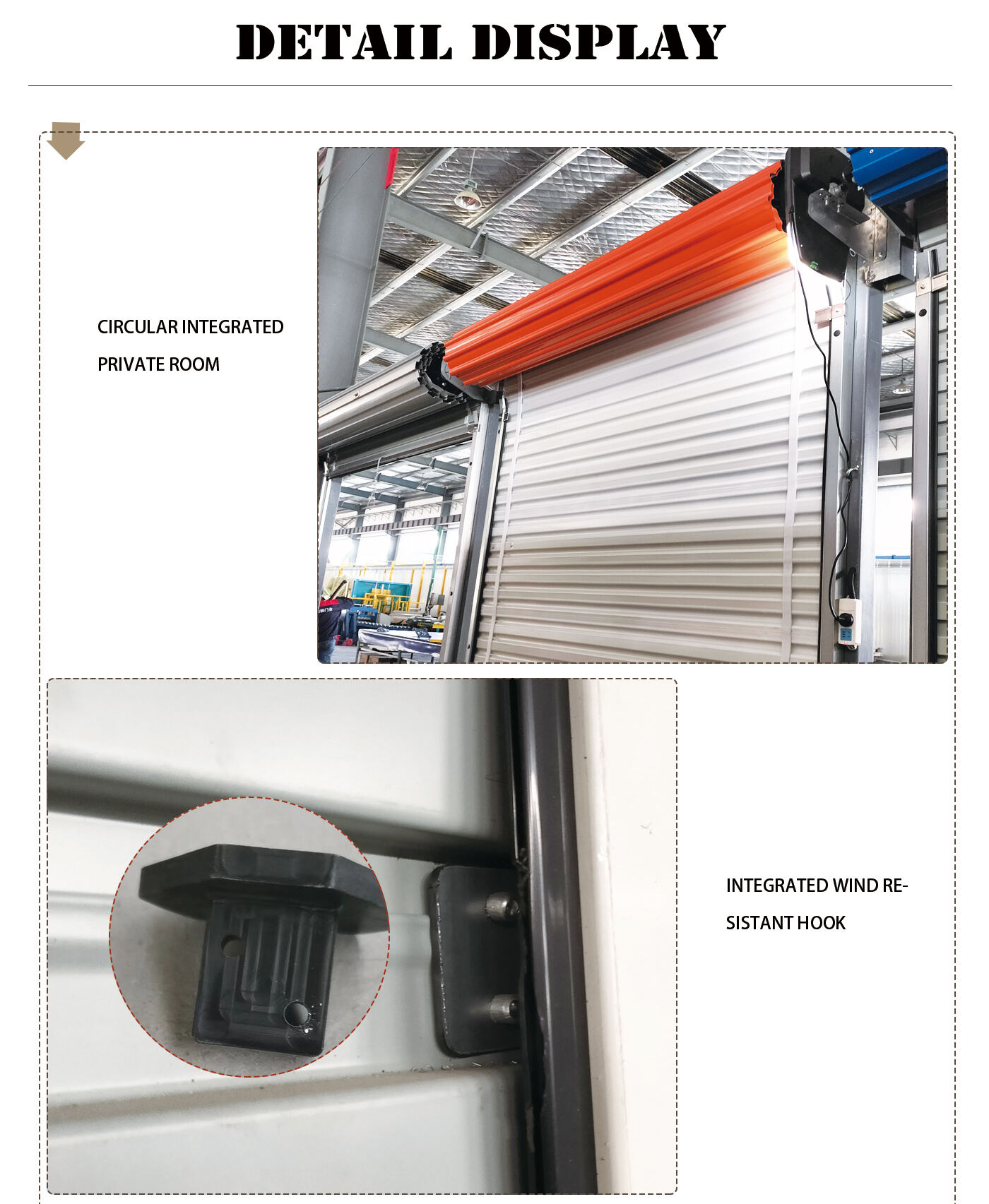 High tech self storage steel rolling shutter door with anti-theft and wind resistance performance manufacture