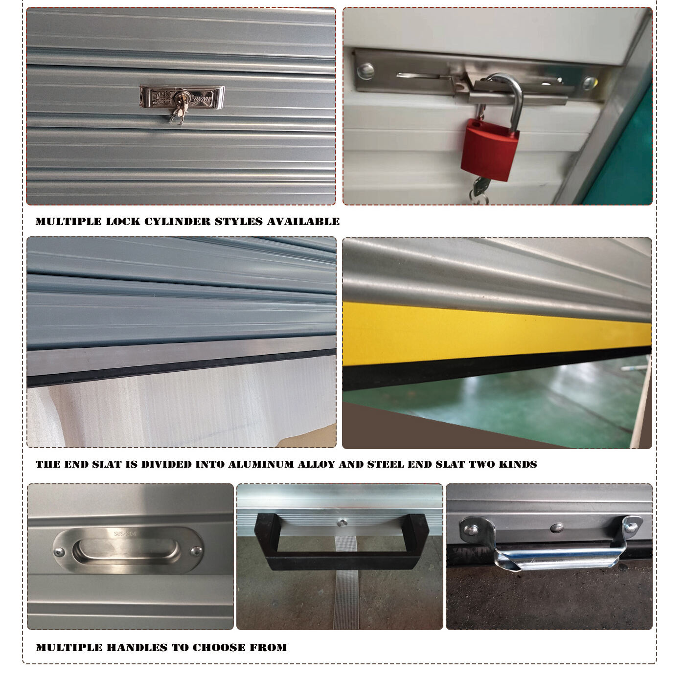 Warehouse supermarket subway industrial electric roll up door details