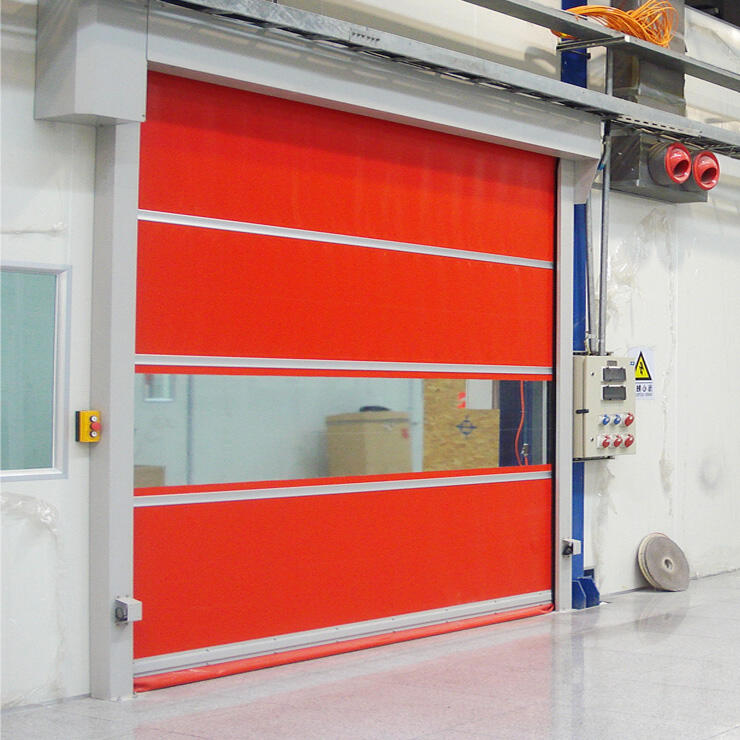 Manufacturers wholesale clean workshop warehouse electric induction door PVC high speed door supplier