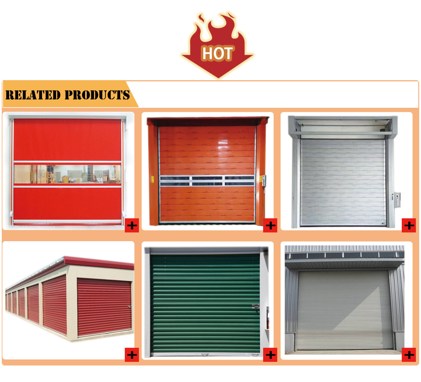 Warehouse electric operation remote control sectional industrial door supplier