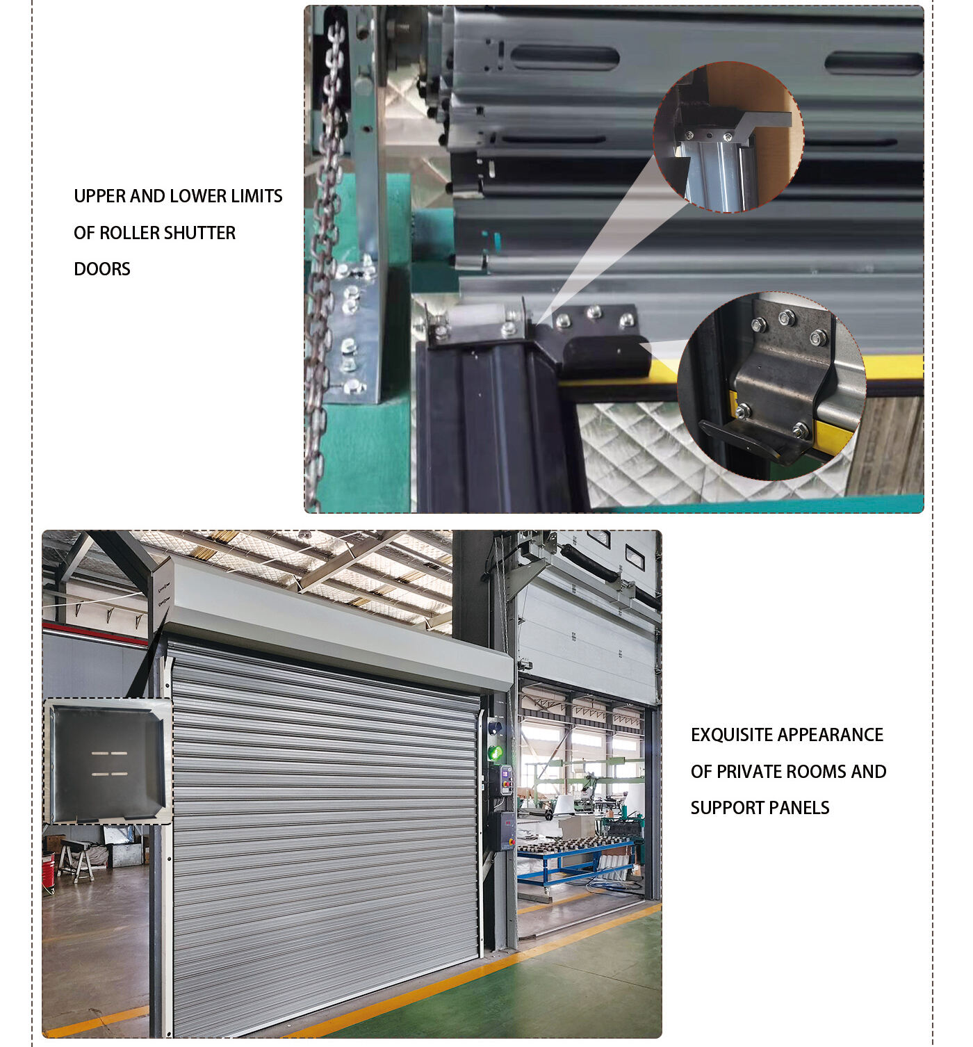 Warehouse supermarket subway industrial electric roll up door details