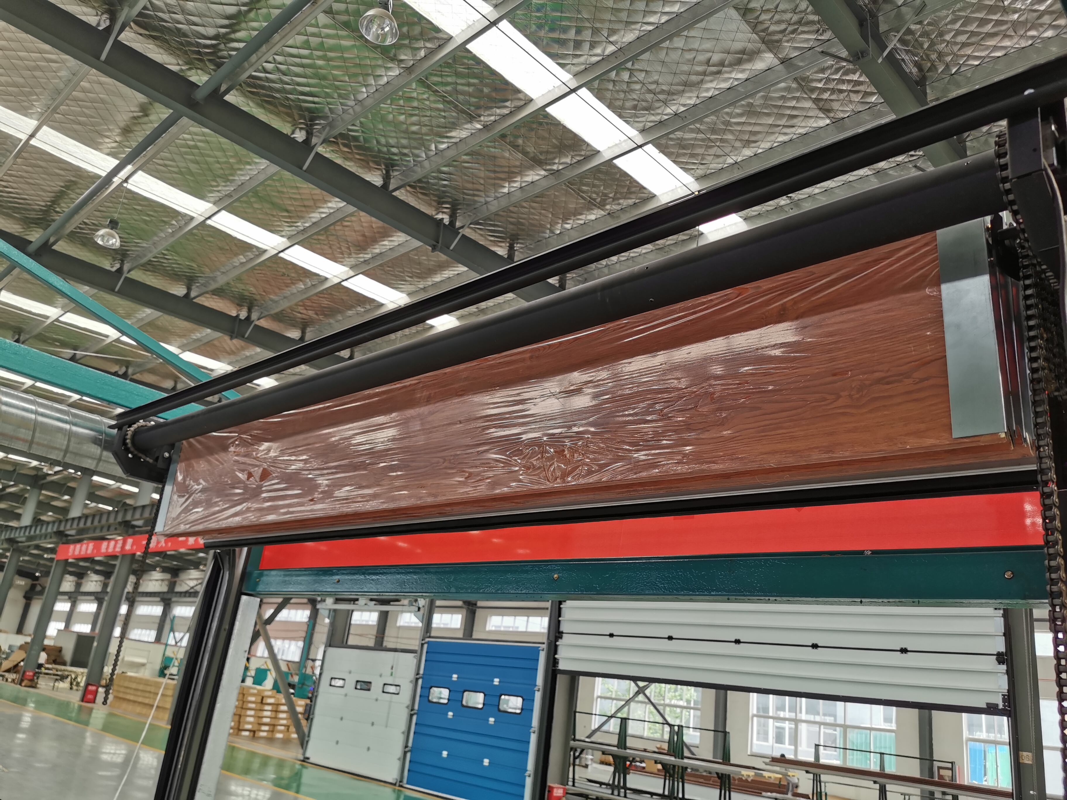 Electric Insulated Industrial Folding Shutter Stacking Door for Factory and Workshop manufacture