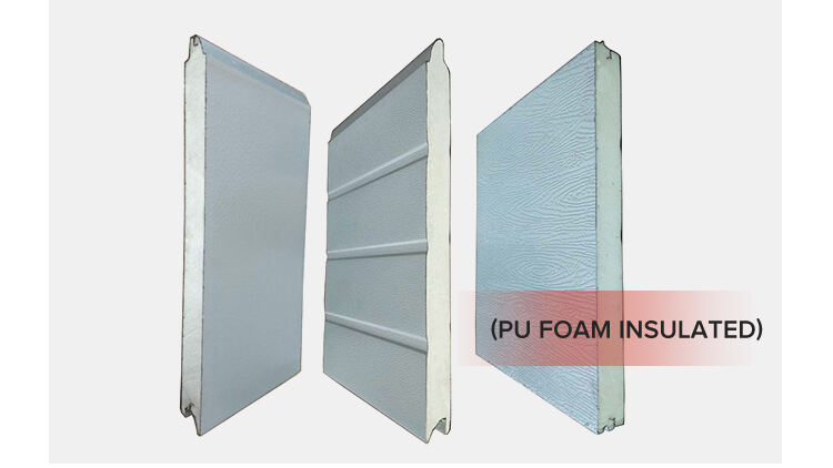 Automatic Control Overhead Wood Looking Stacking Garage Door With Sealing Strip details