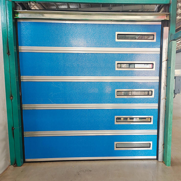 New customized heavy-duty anti pinch hand stacking door factory