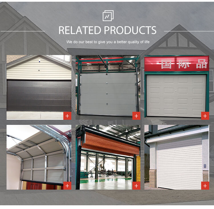 High Quality Electrical 16x8 Overhead Sectional Garage Door factory