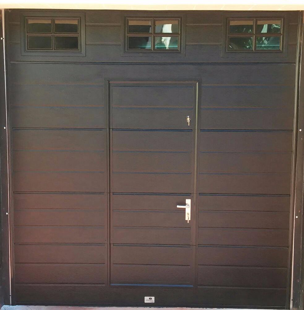 CE Approved Modern Design High Quality Pass through Garage Doors with Small Pass Door factory