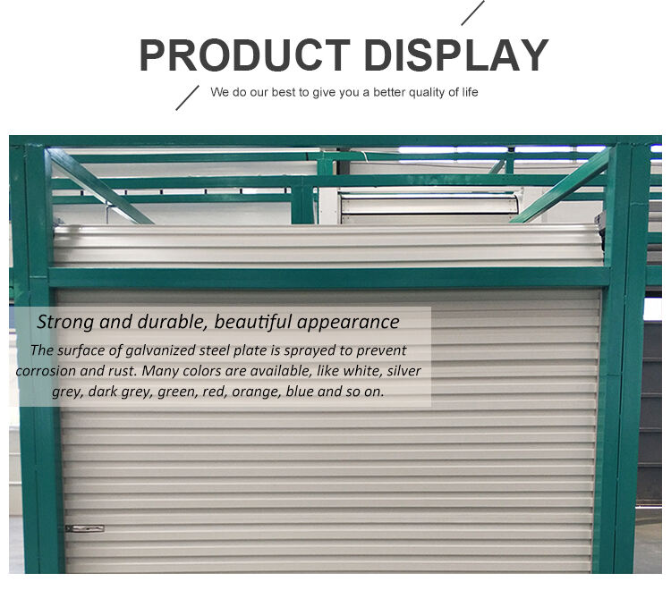 High Quality Manual Self Storage Roll Up Shutter Doors With Lock manufacture