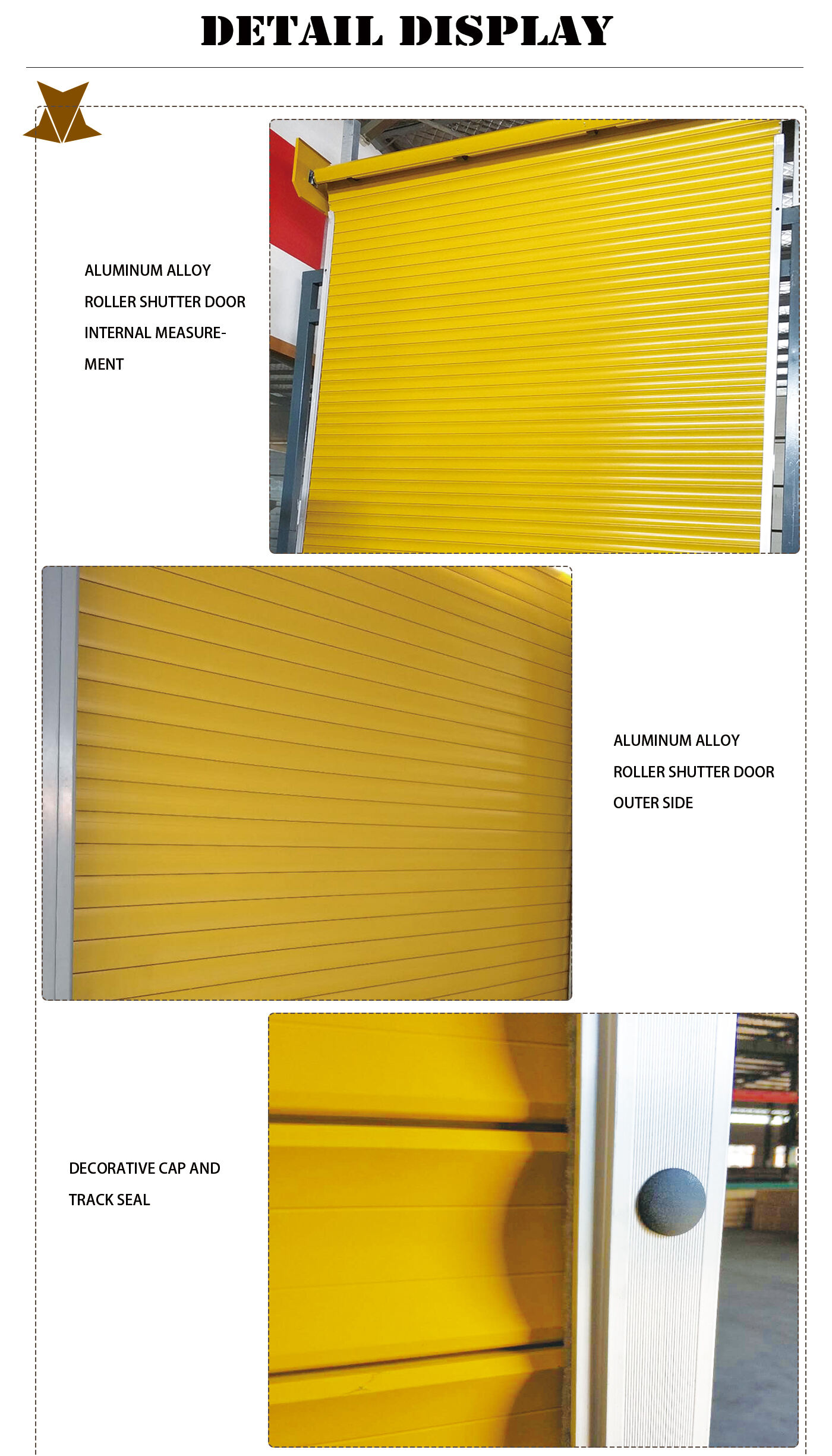 aluminium alloy foam roller shutter door factory quality garage door factory